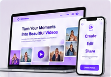 Invita Videos website and mobile app preview